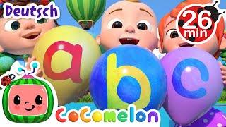 ABC-Lied mit Luftballons | CoComelon Deutsch | Cartoons und Kinderlieder