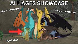 Huge Ages News; Fledgling Model Showcase, Size Comparison, New Info, etc! | Wings of Fire Roblox