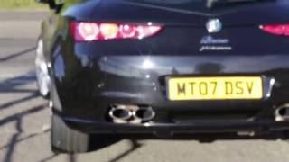 Autodelta Alfa Romeo Brera J5 3.2 C (Supercharged) Start up and acceleration