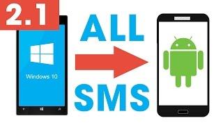 Transfer SMS from Windows Phone to Android Method 2.1 - Easy & Fast using contacts+message backup