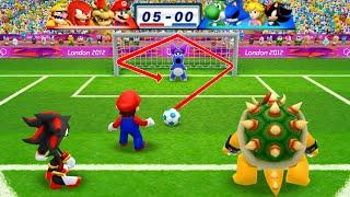 Mario & Sonic at the London 2012 Olympic Games Football Mario, Bowser, Knuckles, Wario