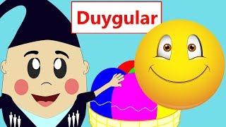 Duyguları Öğreniyorum | Yüz ifadeleri | Okul Öncesi Çocuklar için Türkçe Eğitici Çizgi Filmler