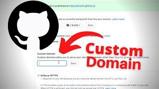 How to Use a Custom Domain with GitHub Pages