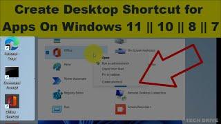 Create Desktop Shortcut for Microsoft Store Apps and Software on Windows 11 - TECH DRIVE