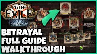 [POE 3.19] Betrayal Guide - Full Walkthrough From 0 To Perfect Mastermind Board - Immortal Syndicate