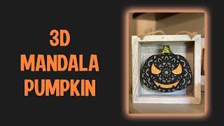  3D Pumpkin Mandala SVG Cricut Tutorial | How to Make Paper Halloween Crafts