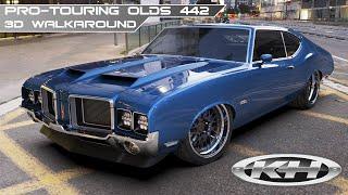 Cars by Kris | Pro-Touring 1972 Oldsmobile Cutlass 442 Walkaround - 3D Render