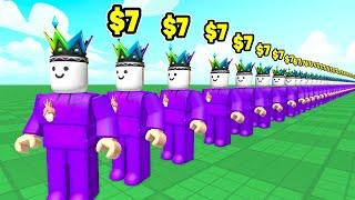 Roblox Every Clone You Get +$7 BUT I Spawned TOO Many