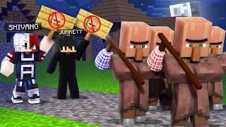 WHY WE KICKED OUT VILLAGERS FROM THE VILLAGE IN MINECRAFT!!