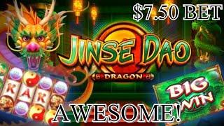 JINSE DAO DRAGON SLOT MACHINE  -  $7.50 BONUS 10 FREE GAMES BIG WIN! 