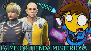 COMPRANDO TODA LA TIENDA MISTERIOSA DE ONE PUNCH MAN EN FREE FIRE - LA MEJOR TIENDA MISTERIOSA