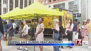 Downtown Raleigh copes with heat amid Food Truck Rodeo
