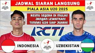 Jadwal Piala Asia U20 2025 -  Timnas Indonesia vs Uzbekistan - Jadwal Timnas Indonesia Live RCTI