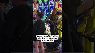 Vegas Jackpot Story: Woman Wins $2.17 Million With Only $3!  #LasVegas #CasinoWins #VegasJackpot