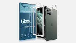 TOCOL iPhone screen protector and Camera Lens Protector Installation Video