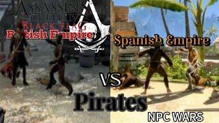 Assassin's Creed Black Flag Npc Wars Pirates VS British Empire & Spanish Empire