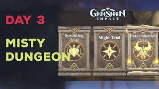 Day 3 Misty Dungeon Event Guide || Realm of Sand || Genshin Impact 3.3