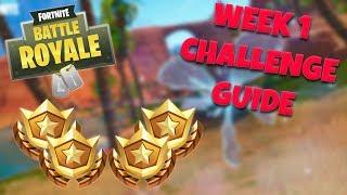 HOW TO COMPLETE ALL WEEK 1 CHALLENGES – SEASON 5 | FORTNITE BATTLE ROYALE TIPS/TUTORIALS