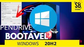 Como criar PENDRIVE BOOTAVEL RUFUS Windows 10 20h2 OTIMIZADO - FÁCIL!