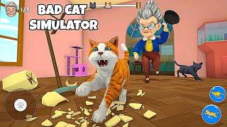 Bad cat simulator prank granny gameplay android game mobile on play store