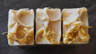 Lemongrass & Calendula All Natural Essential Oil Soap Making