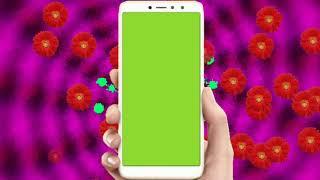 green screen mobile frame background