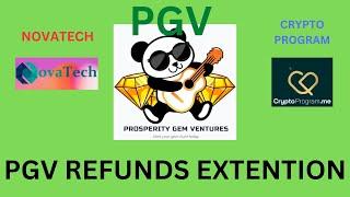 PGV REFUND EXTENTION + NOVATECH NEWS