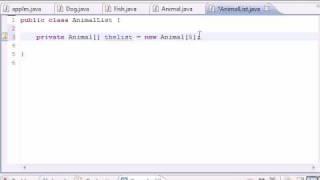 Java Programming Tutorial - 60 - Array Holding Many Objects