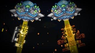 Terraria Martian Saucer vs Serial Designation N Golem Tmodloader 1.4.4 Smash Bros Boss Fight