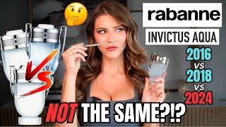 NEW RABANNE INVICTUS AQUA 2024 VS 2016 VS 2018: Are they REALLY the SAME???