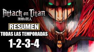 Shingeki No Kyojin [RESUMEN] (LA SAGA COMPLETA) TEMPORADAS 1; 2; 3 Y 4 | Attack On Titan