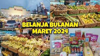 BELANJA BULANAN MARET 2024 | BELANJA HEMAT DI YOGYA | GROCERY SHOPPING | BELANJA BULANAN TERBARU