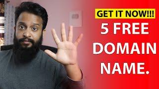 How To Have 5 Free Domain Name For 1 Year!