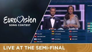 Qualifier announcement of Semi-Final 2 of the 2016 Eurovision Song Contest