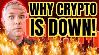 WHY THE CRYPTO MARKET DOWN TODAY! IS THIS THE START OF A CRYPTO CRASH?! CRYPTO NEWS!