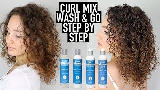 CurlMix Wash & Go Routine & Review