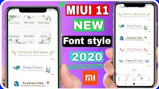 MIUI 11 New  Font Style | First LOOK font | most awaited Font style 2020 Miui11 DNT Tech 