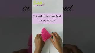 #shorts | Paper fan making | Paper fan craft | Origami paper fan | @SuhithArtsandCrafts