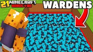 I Trapped 100 WARDENS in Minecraft Hardcore