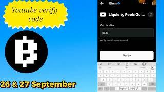 Liquidity Pools Guide Video Code Blum Project | Blum New Video Code | Blum Listing Date