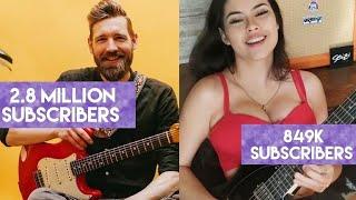 TOP 50 MOST SUBSCRIBED GUITAR CHANNELS ON YOUTUBE