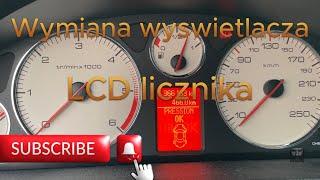 Naprawa wyświetlacza LCD licznika Peugeot 407