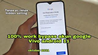 Bypass FRP Vivo Android 11 New Security 2021 / Bypass Google Account Y12 Y12i Y30 Y50 V21 Without PC