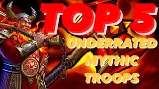 Gems of War: Top 5 Underrated Mythic Troops. #gemsofwar #gemsofwarexplore12 #gemsofwarfastteam