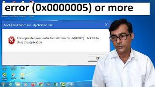 The application was unable to start correctly (0xc0000005) and (0xc00000e5) Windows 7/ 8 / 10