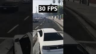 15 FPS VS 30 FPS VS 60 FPS GTA 5 #shorts