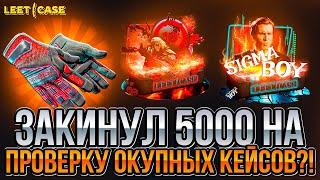 ОКУП ТУТ?! ЗАКИНУЛ 5000 НА ПРОВЕРКУ ОКУПНЫХ КЕЙСОВ И ЗАБРАЛ ТОПОВЫЙ АК47 ЗА 20000. ПРОВРЕКА LEETCASE