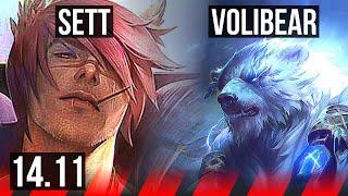 SETT vs VOLIBEAR (TOP) | 6 solo kills, 1900+ games | EUW Master | 14.11