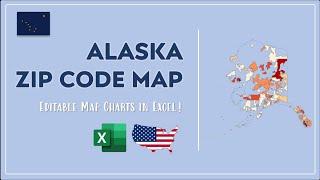 Alaska Zip Code Map in Excel - Zip Codes List and Population Map