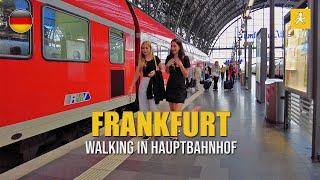 Walking in Frankfurt Hauptbahnhof, Germany  | August 2023 | 4K 60